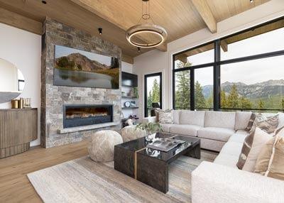Interior of sky chouse